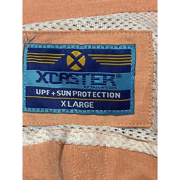 Xcaster X Caster Fishing Shirt Vented Long Sleeves Peach Sz XL NWT - Picture 4 of 4